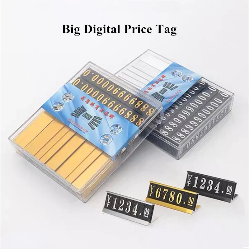 20 zestawów Rozmiar L Cena Etykieta w kształcie kostki Regulowany stojak na ladę Etykieta Metalowa sprzedaż Numer montażu Stojak z ceną
