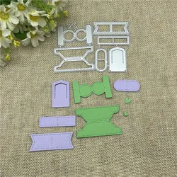 Planner Tabs Frames Metal cutting dies mold Round hole label tag Scrapbook paper craft knife mould blade punch stencils dies