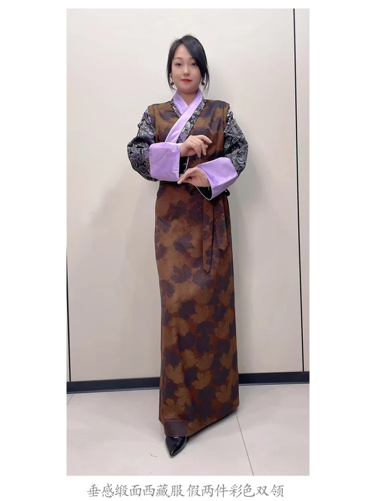 Tibetaanse kleding Mode Rok Dans Academie Prestaties Lange Lhasa Trip Shoot Jurk