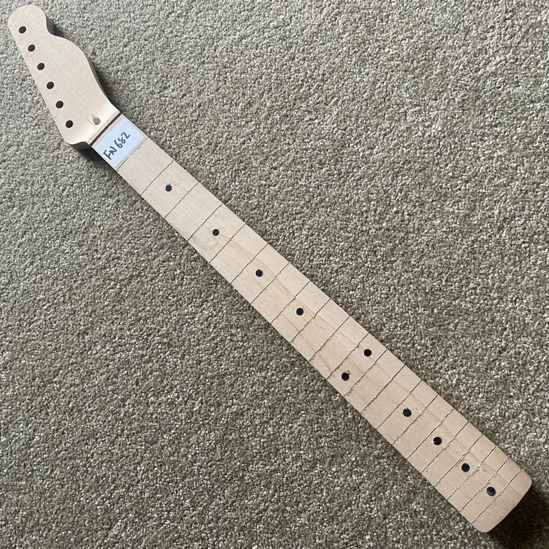 FN682 Natural Maple Semi Finishing TL Guitar Neck Custom Order 6 String Tele Model DIY Replace USE with Damages