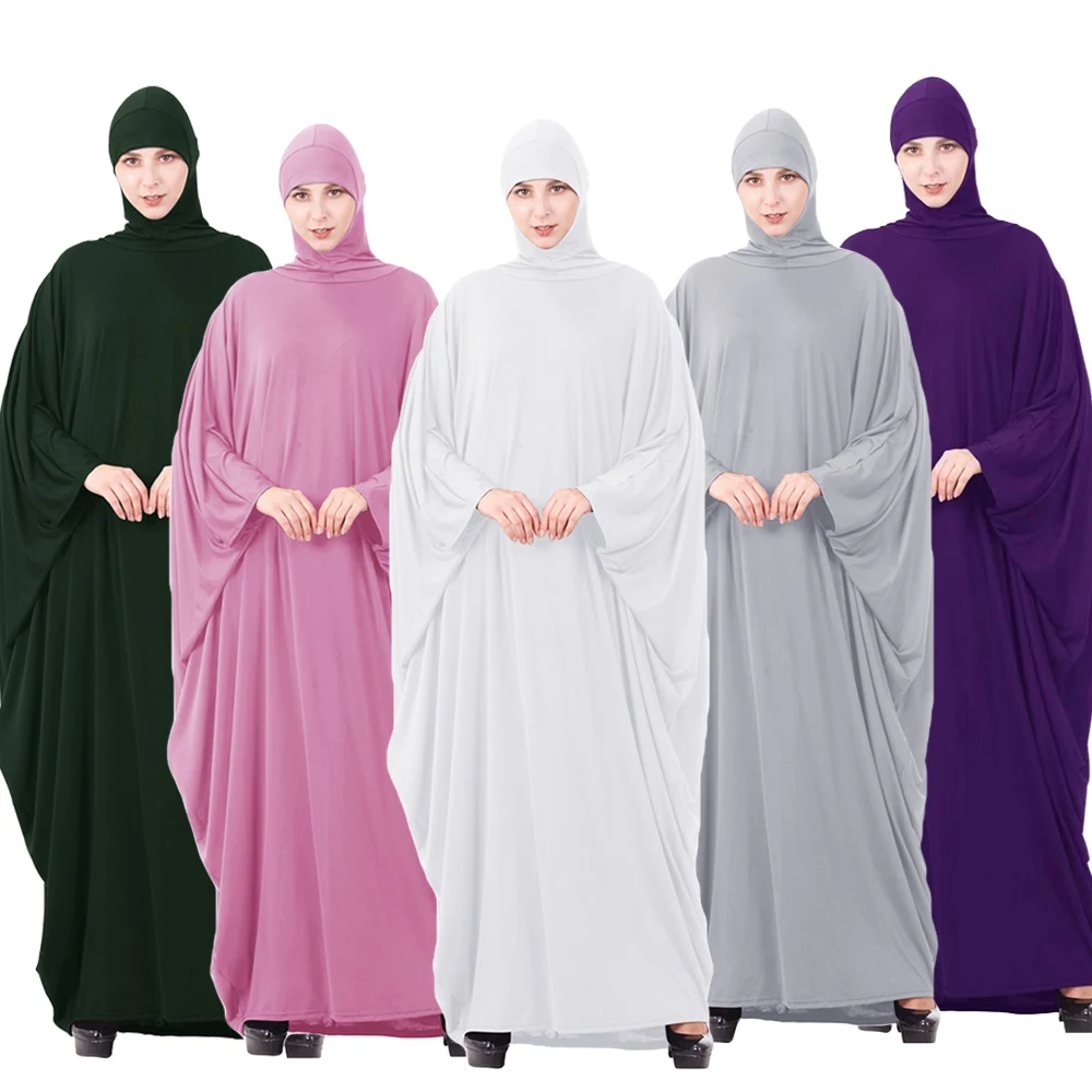 

Overhead Hijab Abaya Khimar Arabic Eid Ramadan Amira Muslim Women Long Maxi Dress Modest Burqa Islamic Robe Dubai Prayer Garment