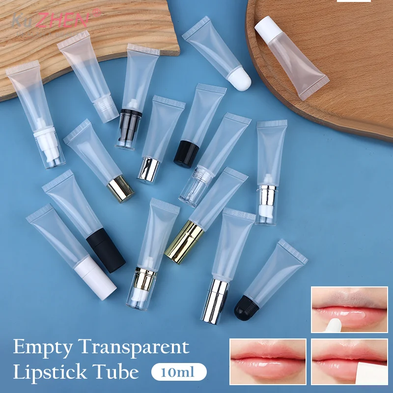 10g Lipgloss Buis Helder Zachte Lege Lippenbalsem Containers Pomp Flessen Hervulbare Mini Squeeze Cosmetische Buizen Crème Lotion reizen