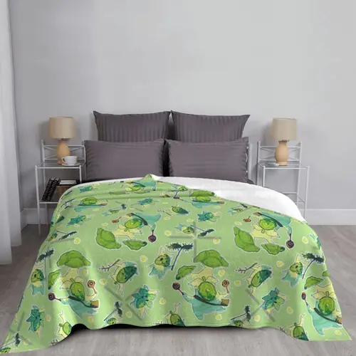 Korok 패턴 담요 침대보, 그림 달린 두꺼운 침대보 