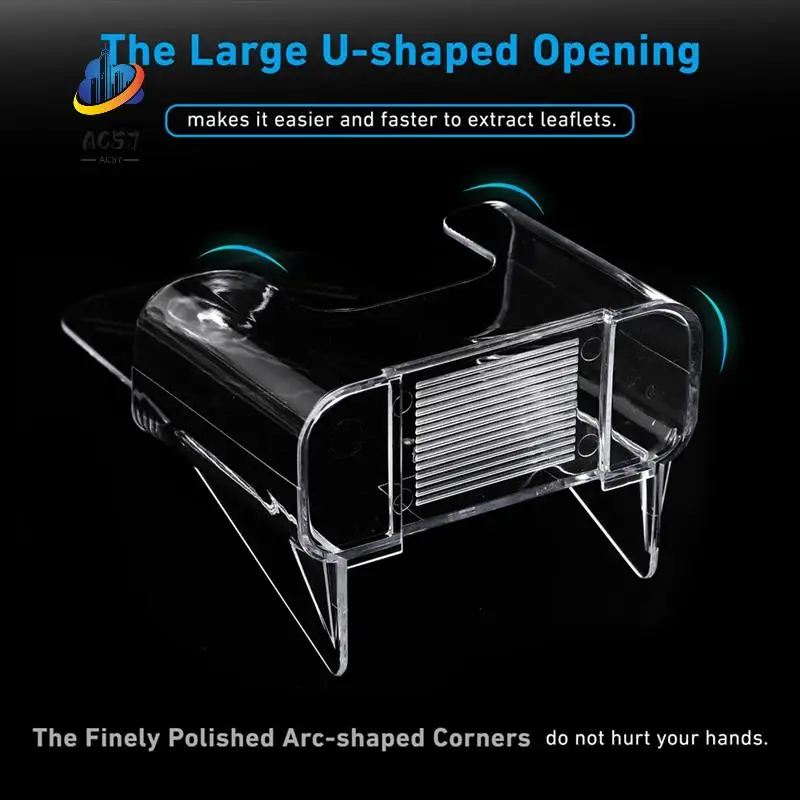 AC57-Acrylic Brochure Holder Slant Back Design, Clear Display Stand, Plastic Table Stand Sign Holder 2 Pack