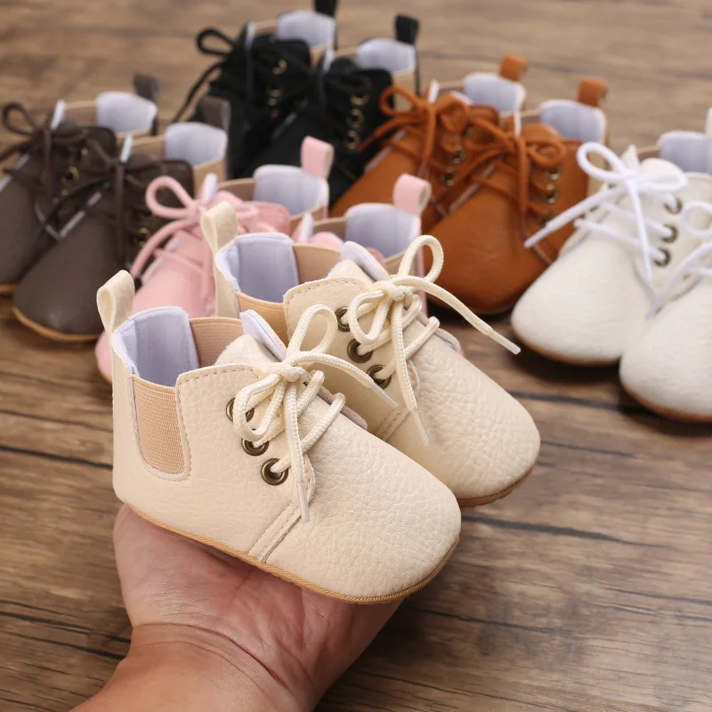 

High Quality PU Leather Baby Soft Sole Casual Shoes for Spring and Autumn Toddler Footwear