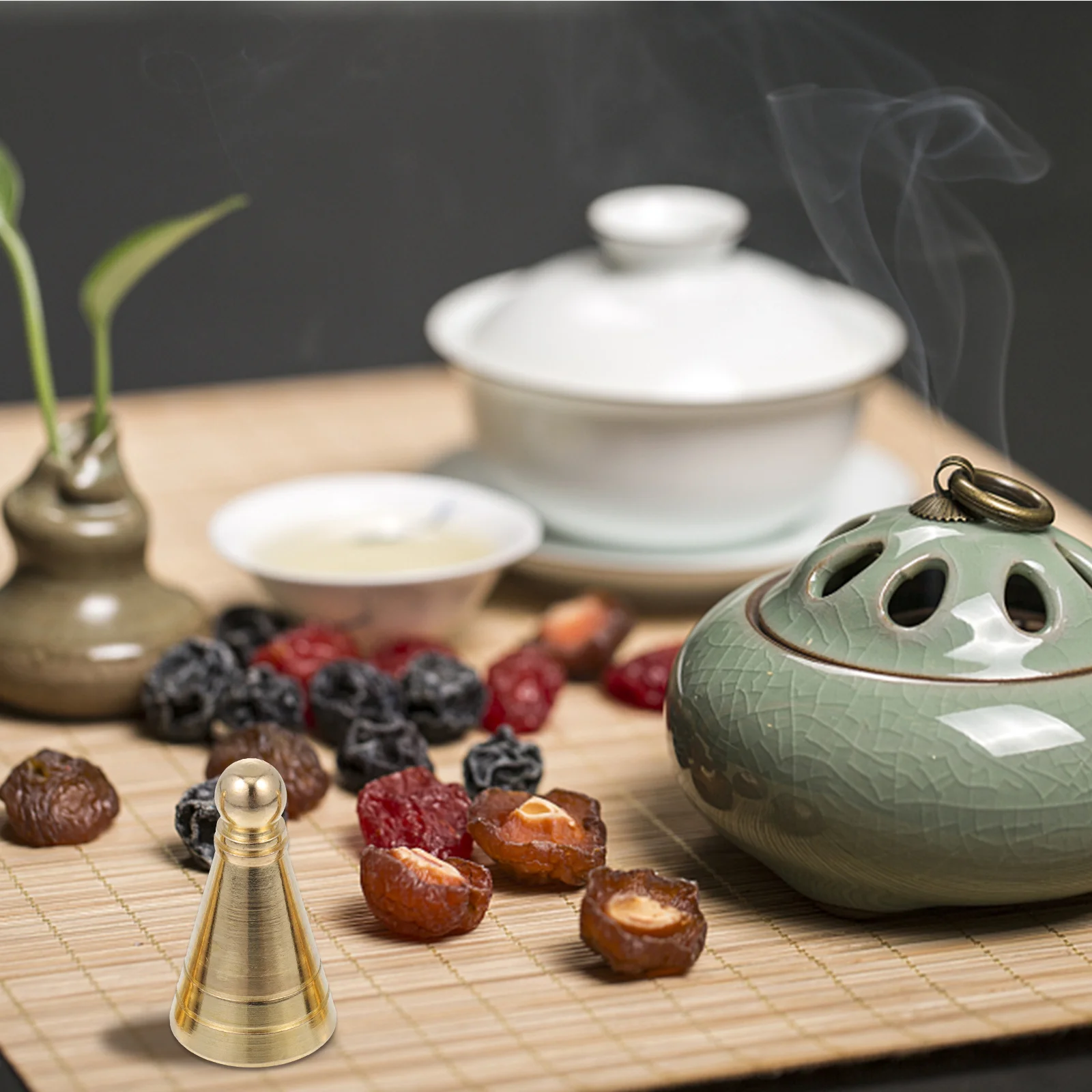 

3pcs Brass Diy Mold Diy Burner Accessory Shaping Mold Incense Decor Tea Room Supply Incense Shaping Tool