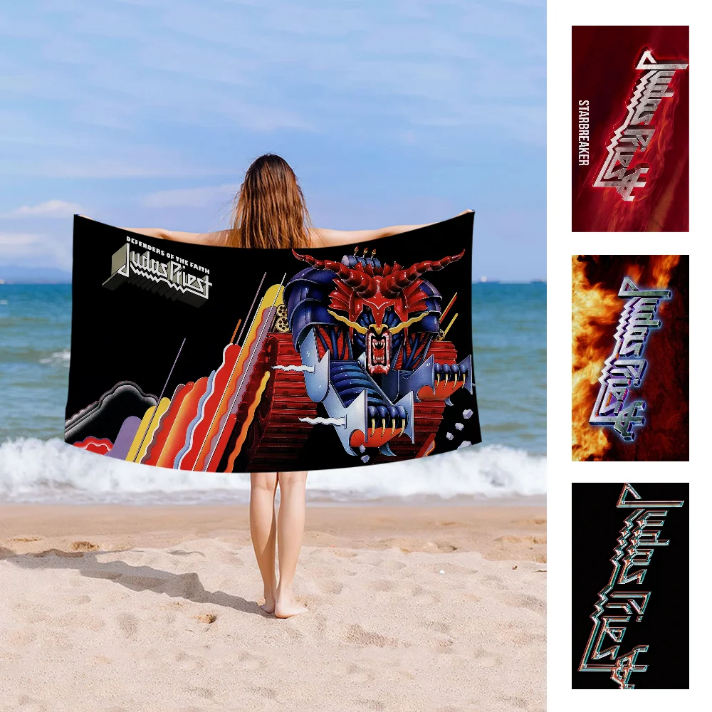 J-Judas P-Priest Towel Microfiber Beach Towel Absorbent Quick dry Soft Yoga Swimming Resort Mountain Climbing Towel