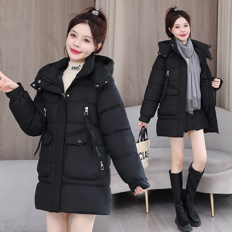 Women's Loose Warm Coat Winter Essential Items PD0155 Women's Loose Wellon Padded JUMPers