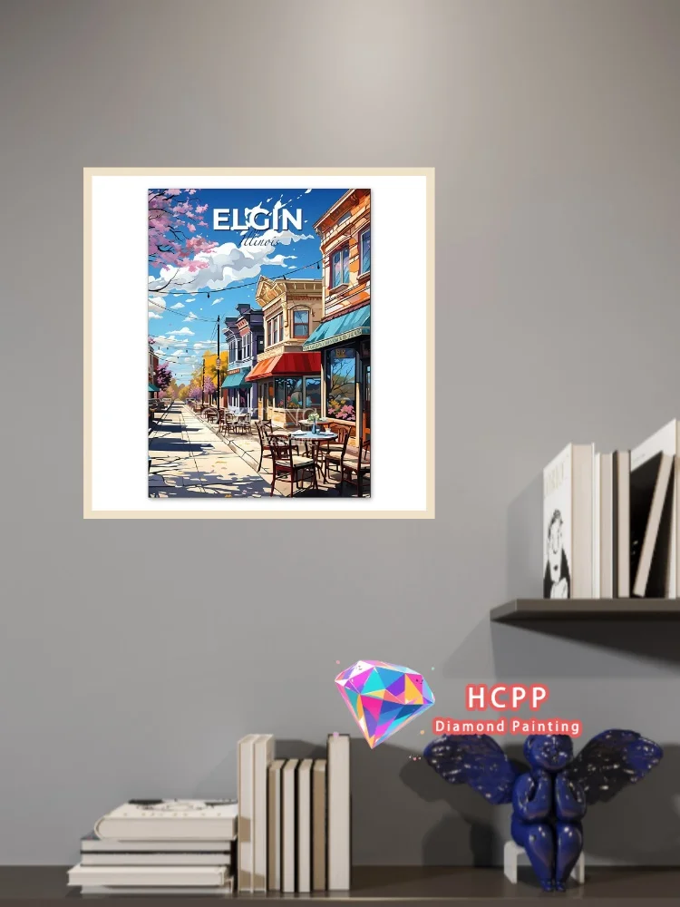 Beautiful Travel City Diamond Painting Kit Square Round Diamond 5D DIY Famous Scenic Spots Mosaic Handmade Art Gift Home Decor