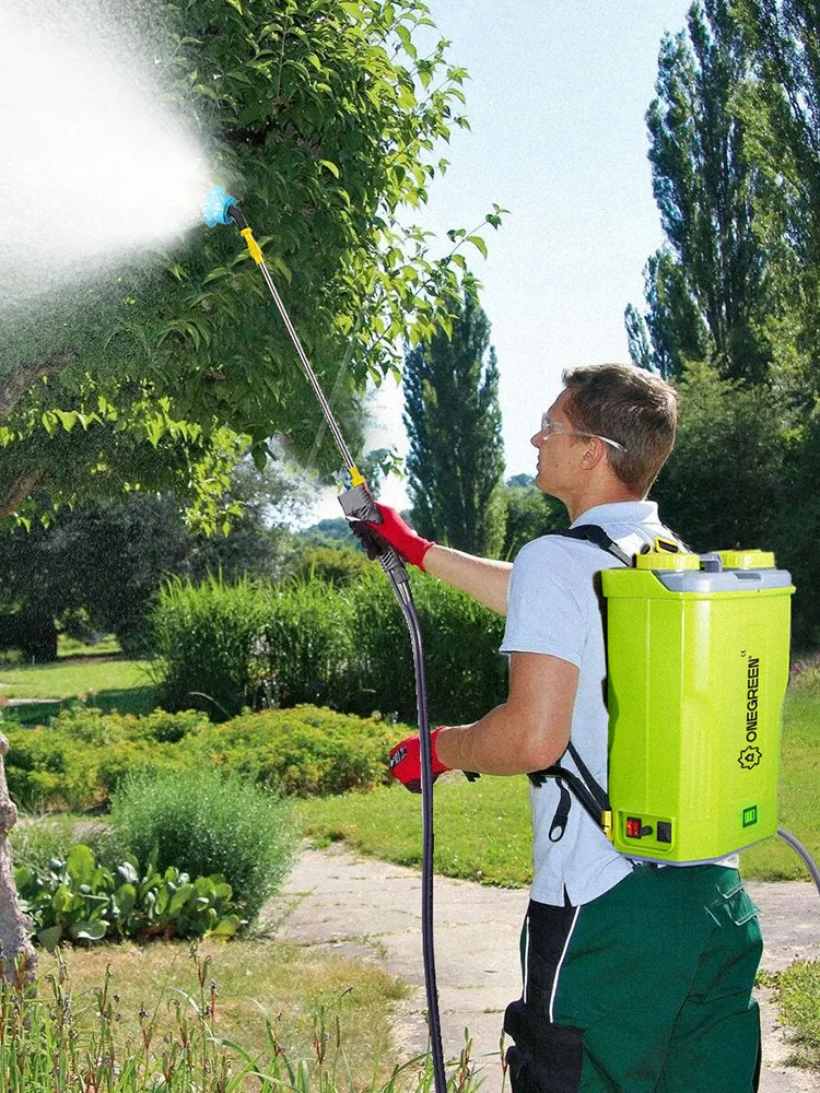 ONEGREEN 20L Elektryczny Opryskiwacz Bezprzewodowy o Dużej Pojemności, Narzędzie do Nawadniania i Opryskiwania w Rolnictwie, Narzędzie do Podlewania Ogrodu na Baterie, Kompatybilne z Baterią Makita — 2