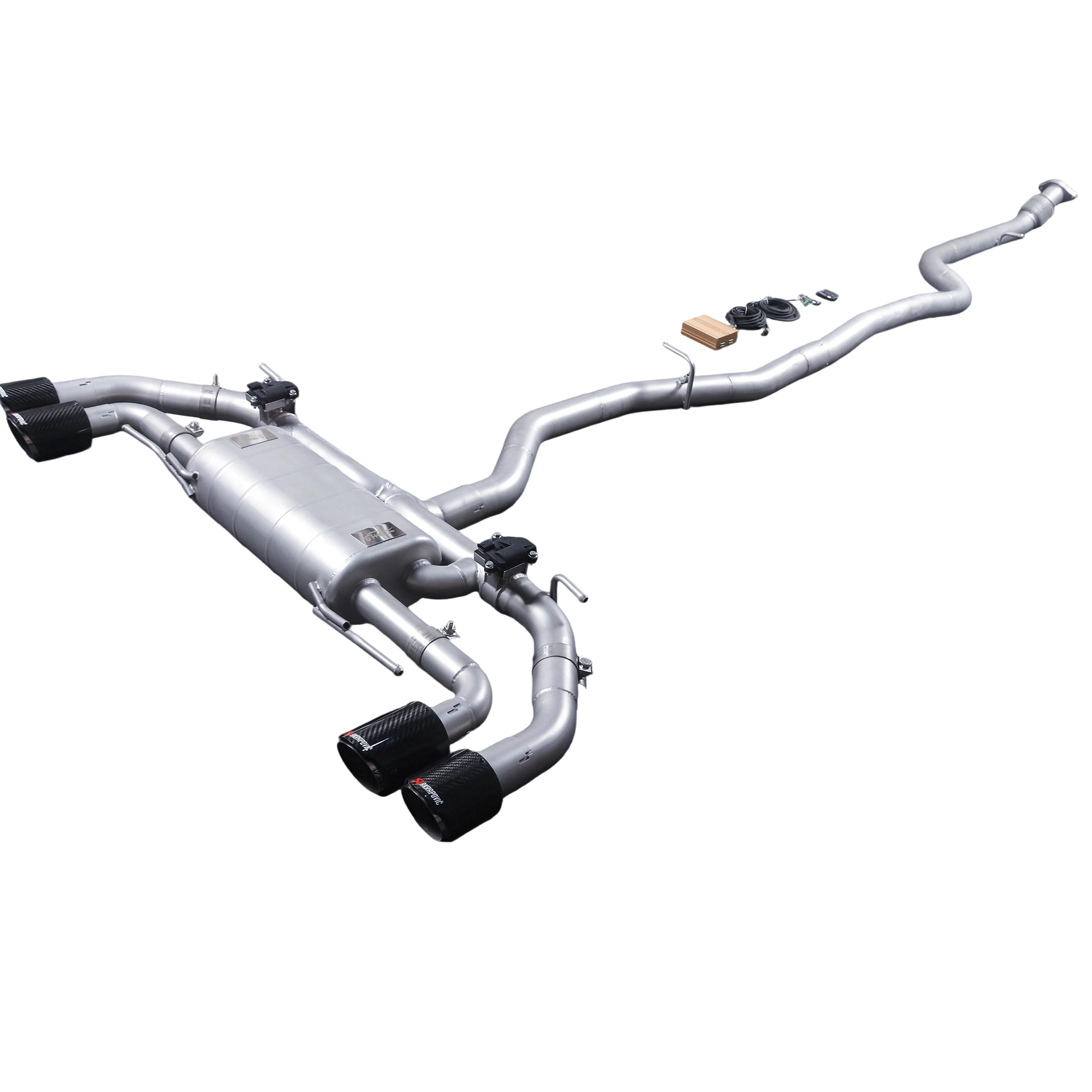 Suitable for the 2016-2022 Alfa Romeo giulia 2.0T Catback electronic valve exhaust system with four carbon fiber tips