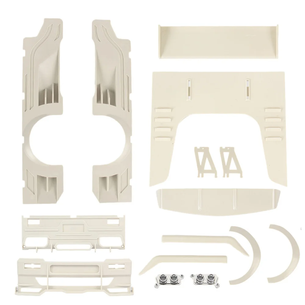 L d12 1/10 rc用のワイドボディローライクラ,カースポイラーセット,装飾キット,アップグレードパーツ,5