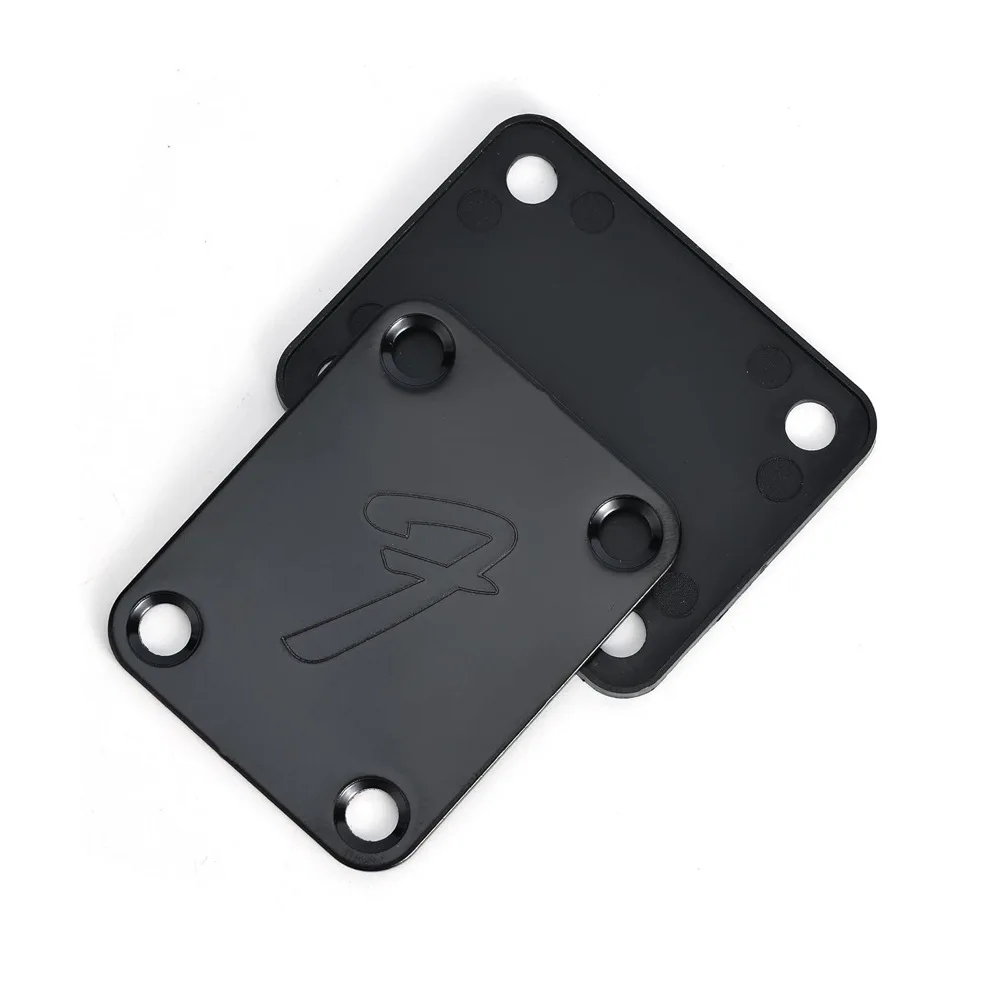 Electric Guitar Neck Plate, Vintage Style Guitar Back Plate with Screws, Fits Most Guitar Bass, Silver Gold Black - view 5