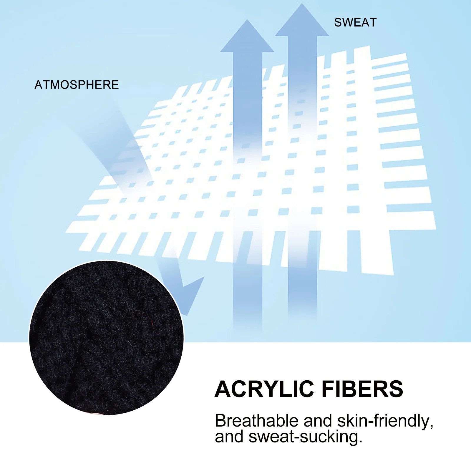 

1 Pair Knitting Sleeve Warm Leg Support Outdoor Sports Fitness Quick-Dry Breathable Acrylic Fibers Knee Brace Decorative Knee