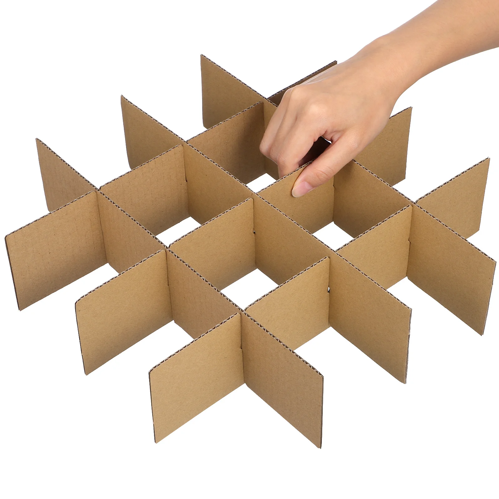 1Set Cardboard Boxes Divider Kit for Moving and Packing Strong Divider Inserts Prevent Damage to Glass Plates during Transit