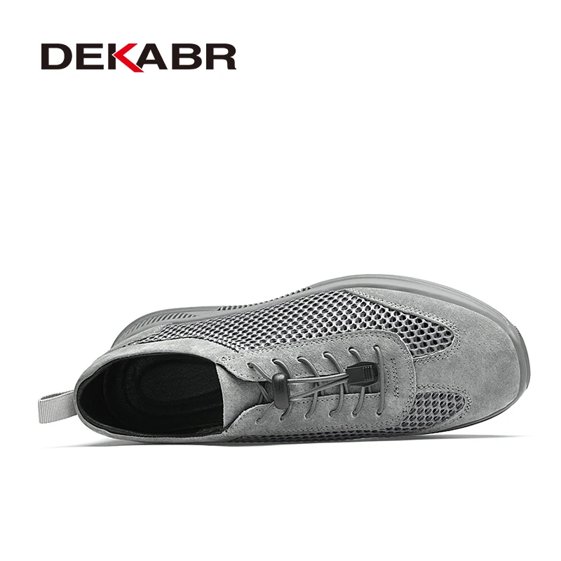 DEKABR Fashion Men Sneakers Shoes Men Loafers High Quality Summer Breathable Mesh Men Casual Shoes Men Trainer Zapatillas Hombre