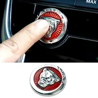 Car Emblem One-click Start Button Sticker Protection Cover Decal For Jaguar XF XFL XJ-S XJ-6 X-Type XE S-Type F-PACE F-Type