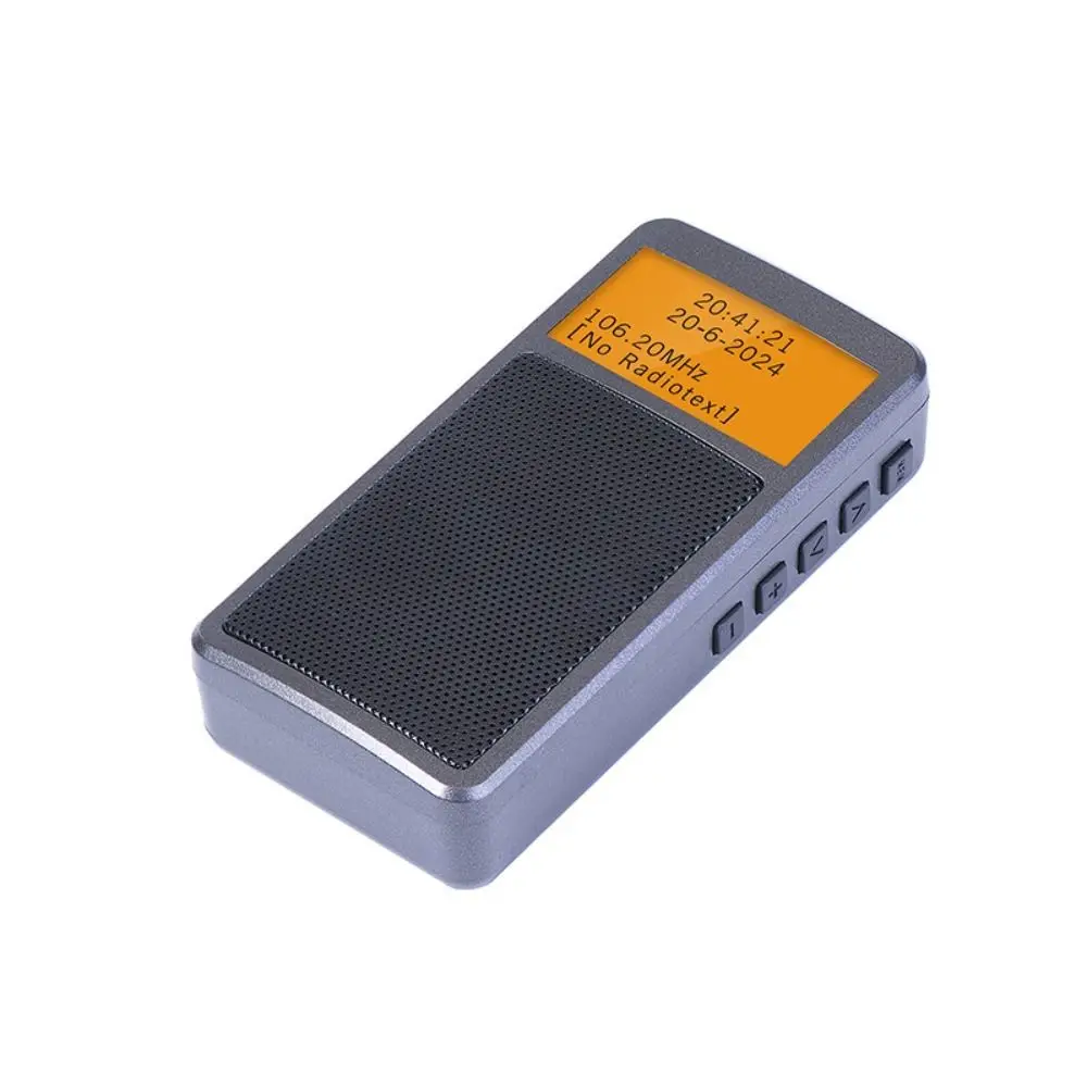 Multifunctionele mini draagbare Bluetooth-radio Muziekspeler Wekker DSP FM Stereoradio's Oplaadbare ingebouwde luidspreker