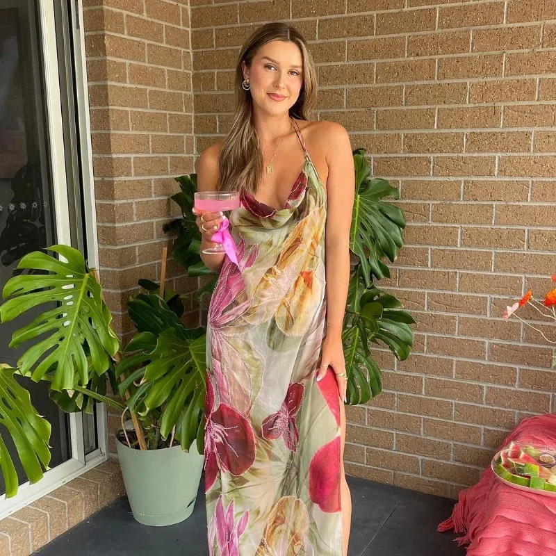 Sexy Printed V-Neck… - image