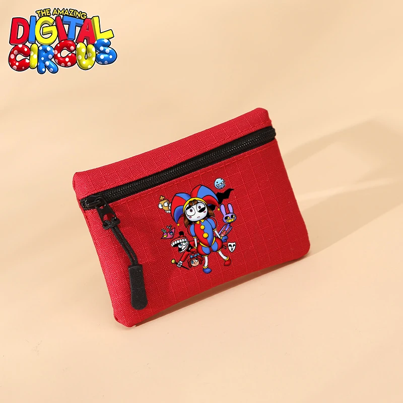 Cartoon The Amazing Digital Circus Coin Purse Cute Zipper Storage Pouch Money Pocket Canvas Key Bag Men Wallet Mini Purses Gift