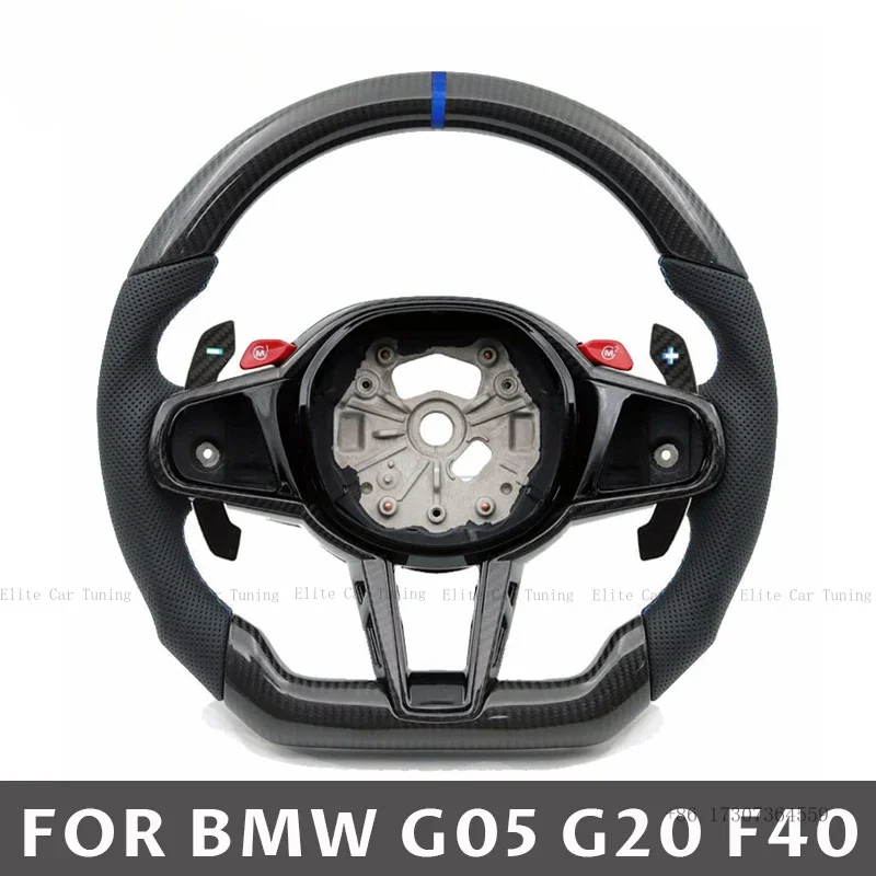 

Спортивный руль из карбона для BMW G02 G05 G06 G20 G21 G22 G26 G29 G30 G80 G87 F40 F44 F92 X3 X4 X5, автомобильные аксессуары