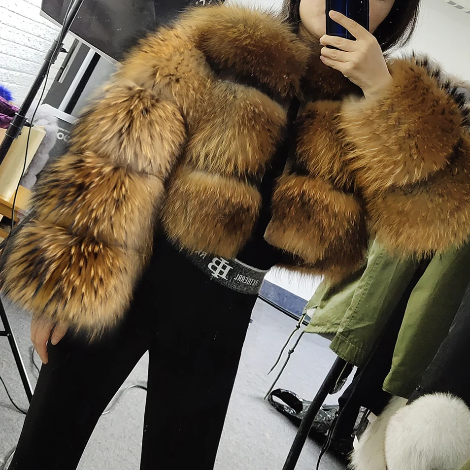 2024 new natural fur premium luxury winter real fur coat