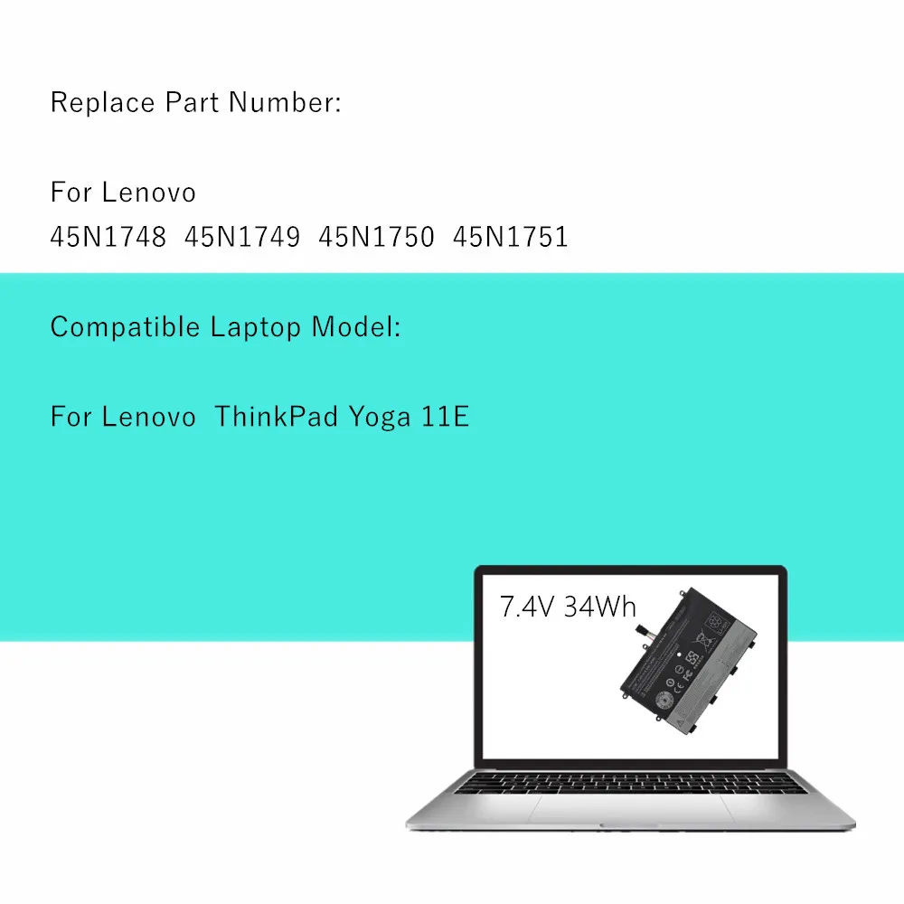 Lenovo ThinkPad Yoga 11E 34Wh Battery 45N1750