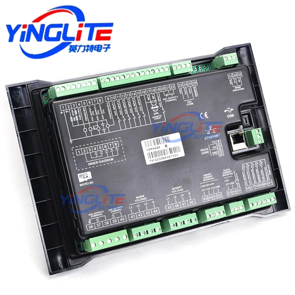 Automation and Monitoring System for Diesel Generator Sets: HGM9610 Single-Unit Controller, HGM9620 (AMF)