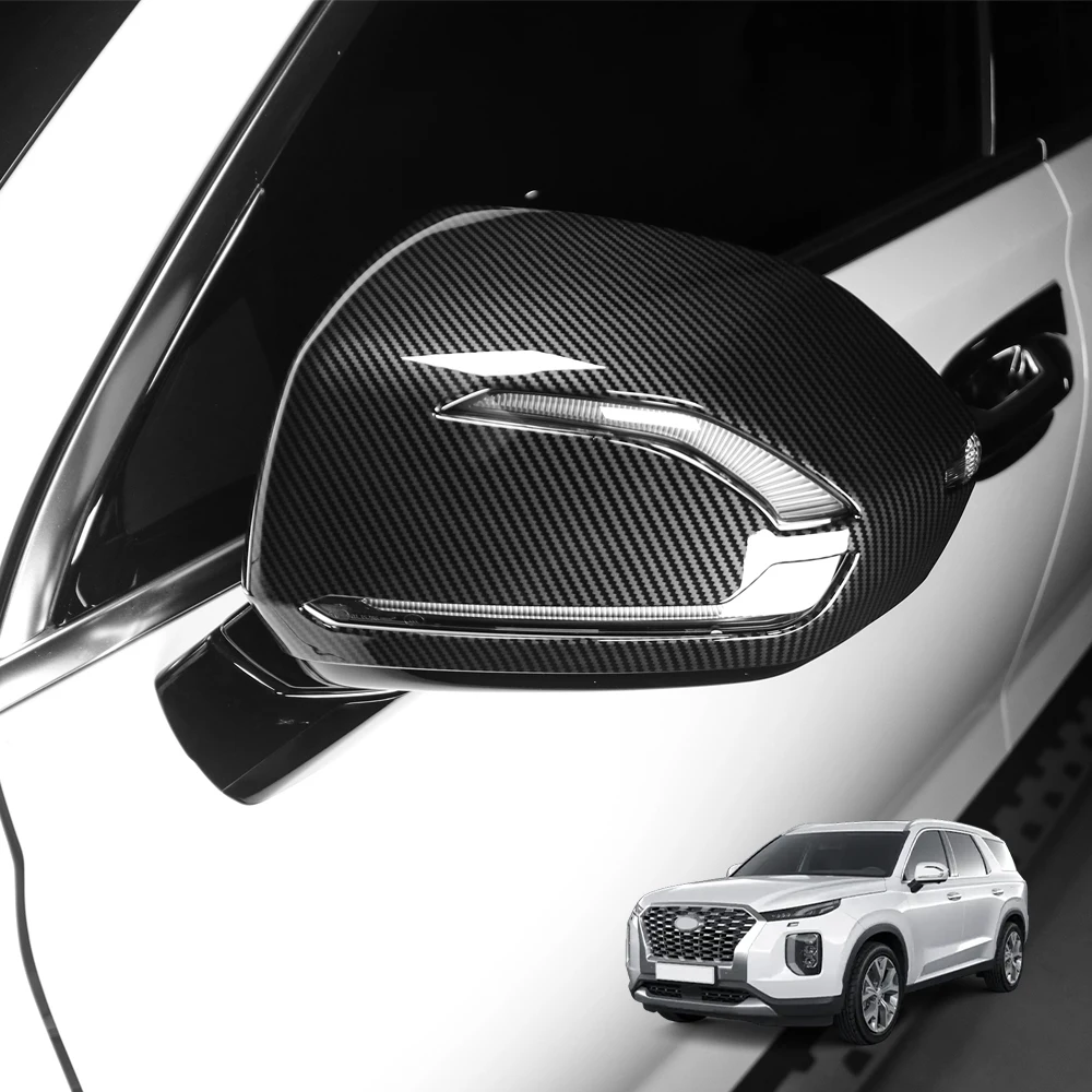 

Для Hyundai Palisade/Palisade PE 2020-2025 LHD/RHD: накладки на зеркала заднего вида из ABS-пластика, утолщенные колпаки для боковых зеркал, аксессуары