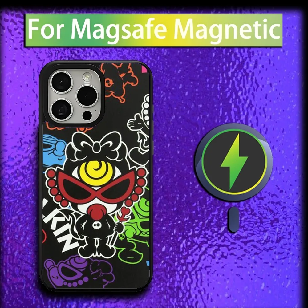 Luxury H-HystericS mini Phone Case For iPhone 16,15,14,13,12,11,Plus,Pro,Max,Mini Magsafe Magnetic Wireless Charging