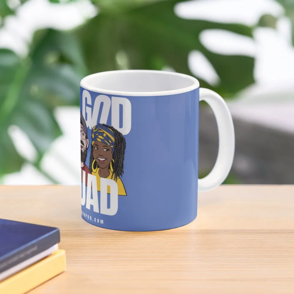 The God Squad Classic  Mug Handle Round Cup Photo Picture Drinkware Gifts Simple Printed Image Coffee Tea Design