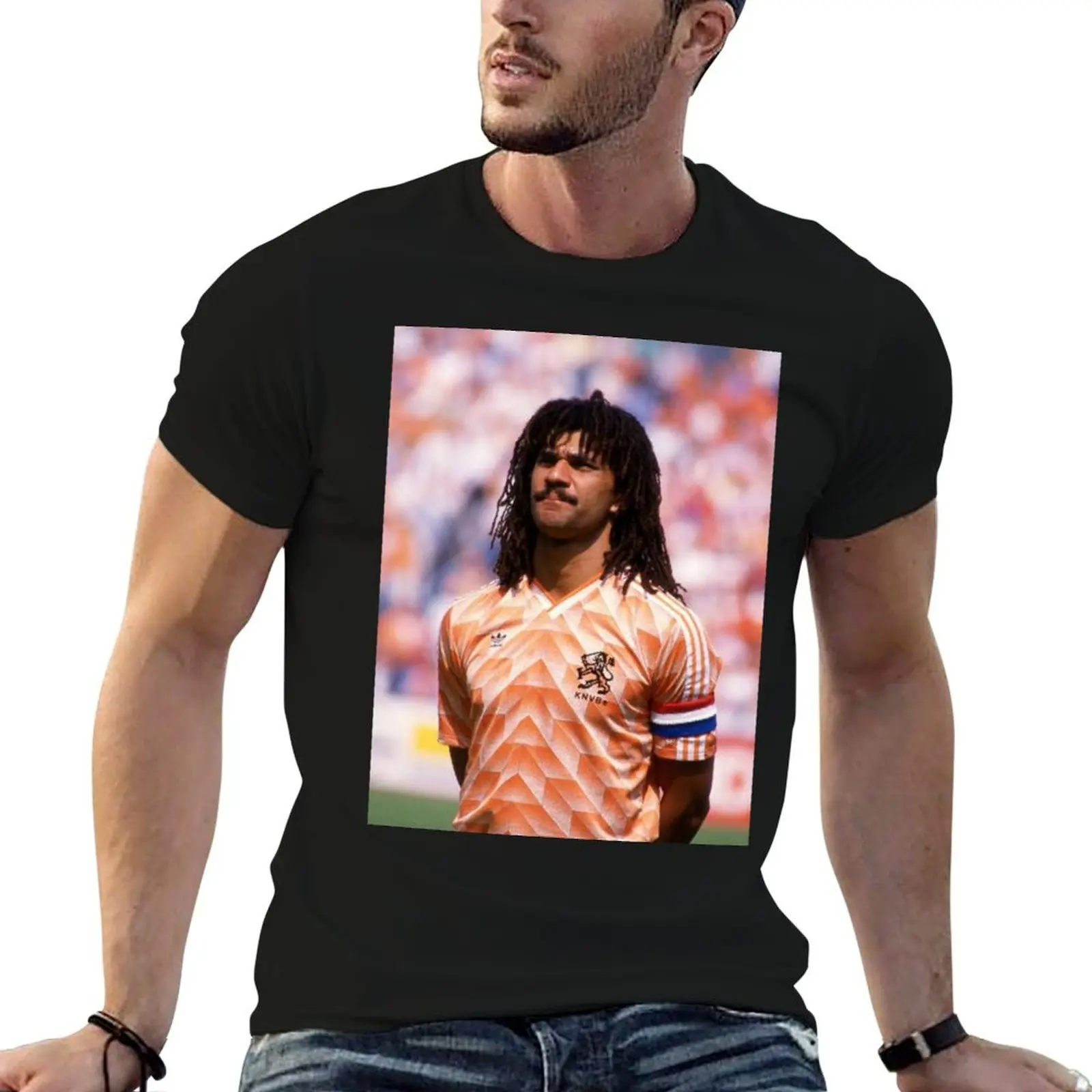 Camiseta Ruud Gullit, camiseta informal para hombre, camiseta 100 por ciento algodón, camiseta lisa para hombre