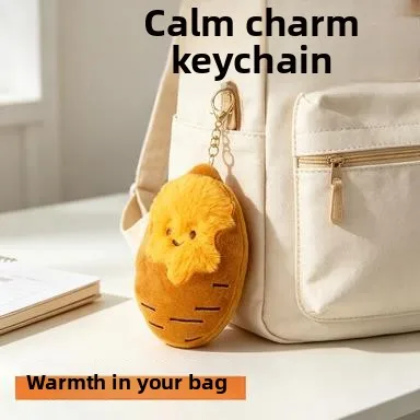 Cute Plush Bag Charm Creative Cartoon Sweet Potato Keychain Bag Accessory Funny Durable Soft Toy Ideal for All Ages