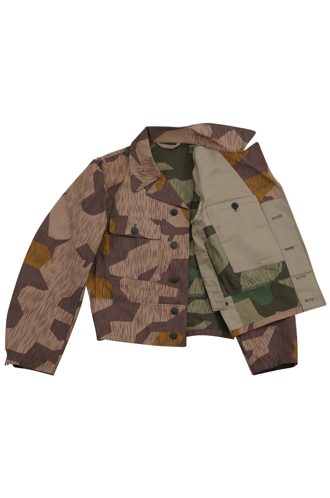 GUCA-037 Wwii Duitse Heer Splinter 41 Bruin Variatie Camo M44 Veld Tuniek