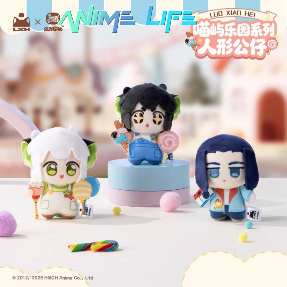 

Официальное аниме The Legend of Hei Luo XiaoHei Wu Xian Plushie 10 см кукла игрушка плюшевый брелок кулон оригинальный мультяшный косплей