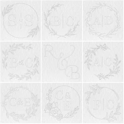 Customize initials Letter name wedding stamp Personalized book library Embosser ,Wedding Monogram Embosser Stampbossing,
