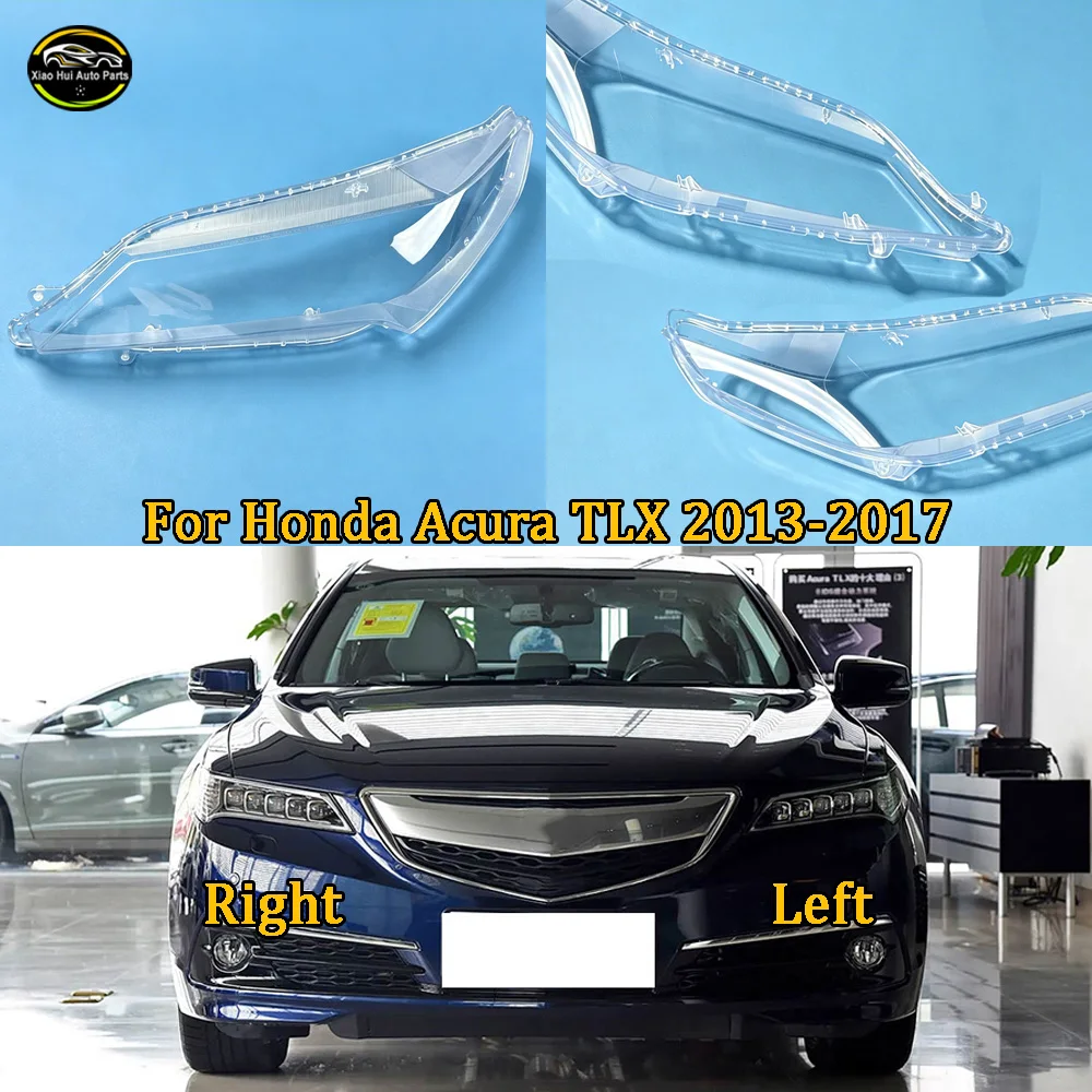 

Headlight Cover Transparent Lampshade Lamp Shade 2013 2014 2015--2017 For Honda Acura TLX Plexiglass Replace Original Lens