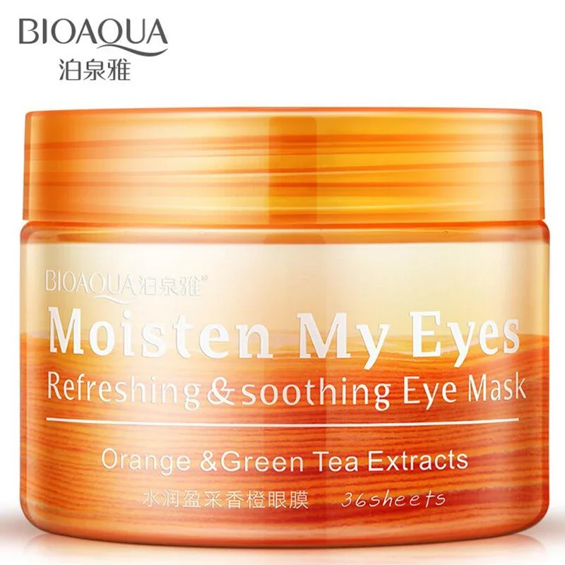 

BIOAQUA Orange Extarct Moisturizing Eye Mask Firming Brightening Skin Anti-aging Reduce Wrinkle Nourishing Tender Eye Patch