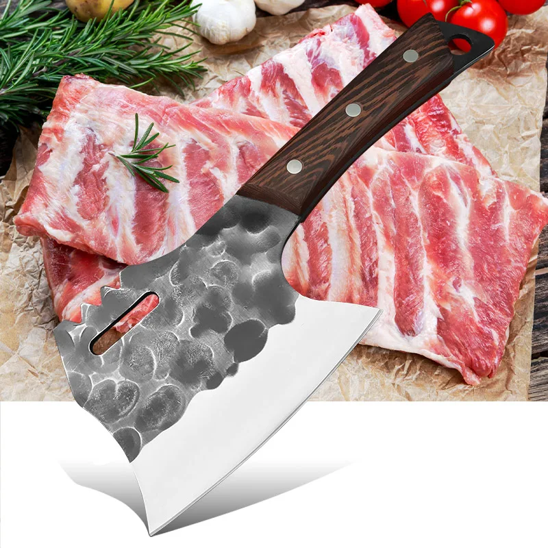 

Forged Kitchen Bone Butcher Chef Chopping Knife Stainless Steel Slicing Knife Meat Cleaver Sharp Cutting Fish Cooking Tool