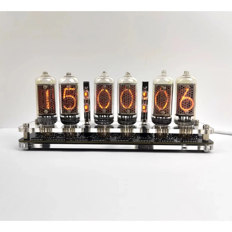 6-bit IN-8-2 Glow Tube Clock Module Nixie Clock Audio Accessories With Backlight clock digital USB 5V