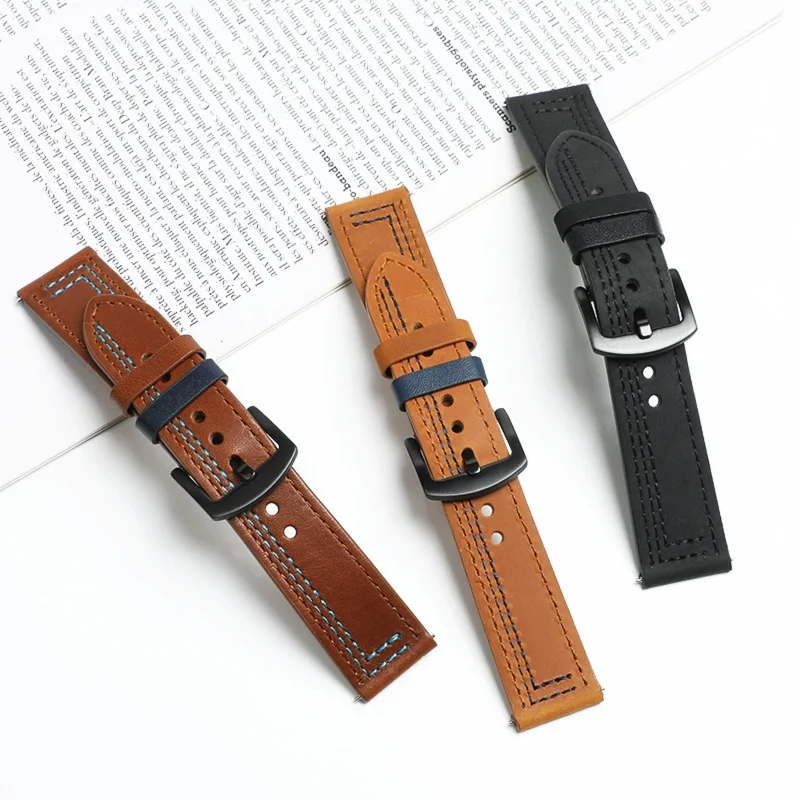 Pasek do zegarka 18mm 20mm 22m – Leather Strap Quick Release recenzja i cena