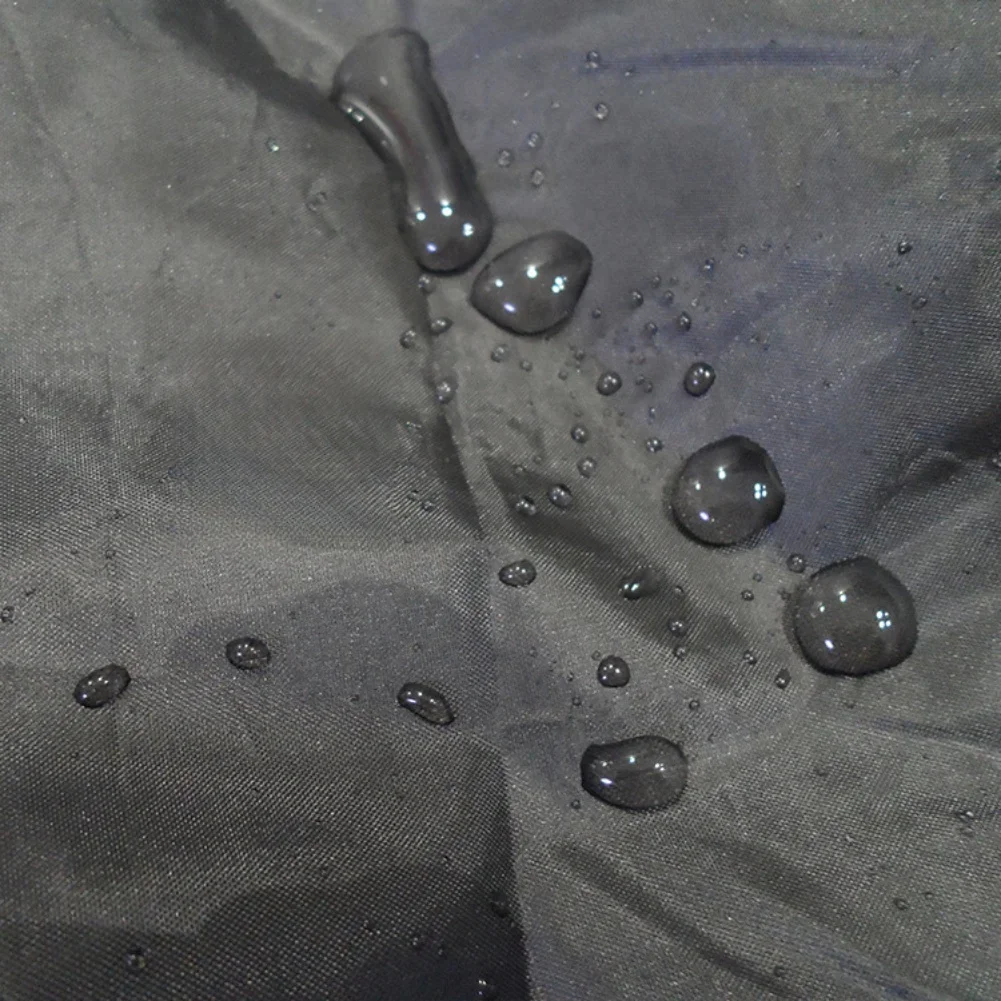 Waterproof Furniture Cover Black Picnic Table Cover 210D Oxford Fabric 420D Oxford Fabric Adjustable Drawstring
