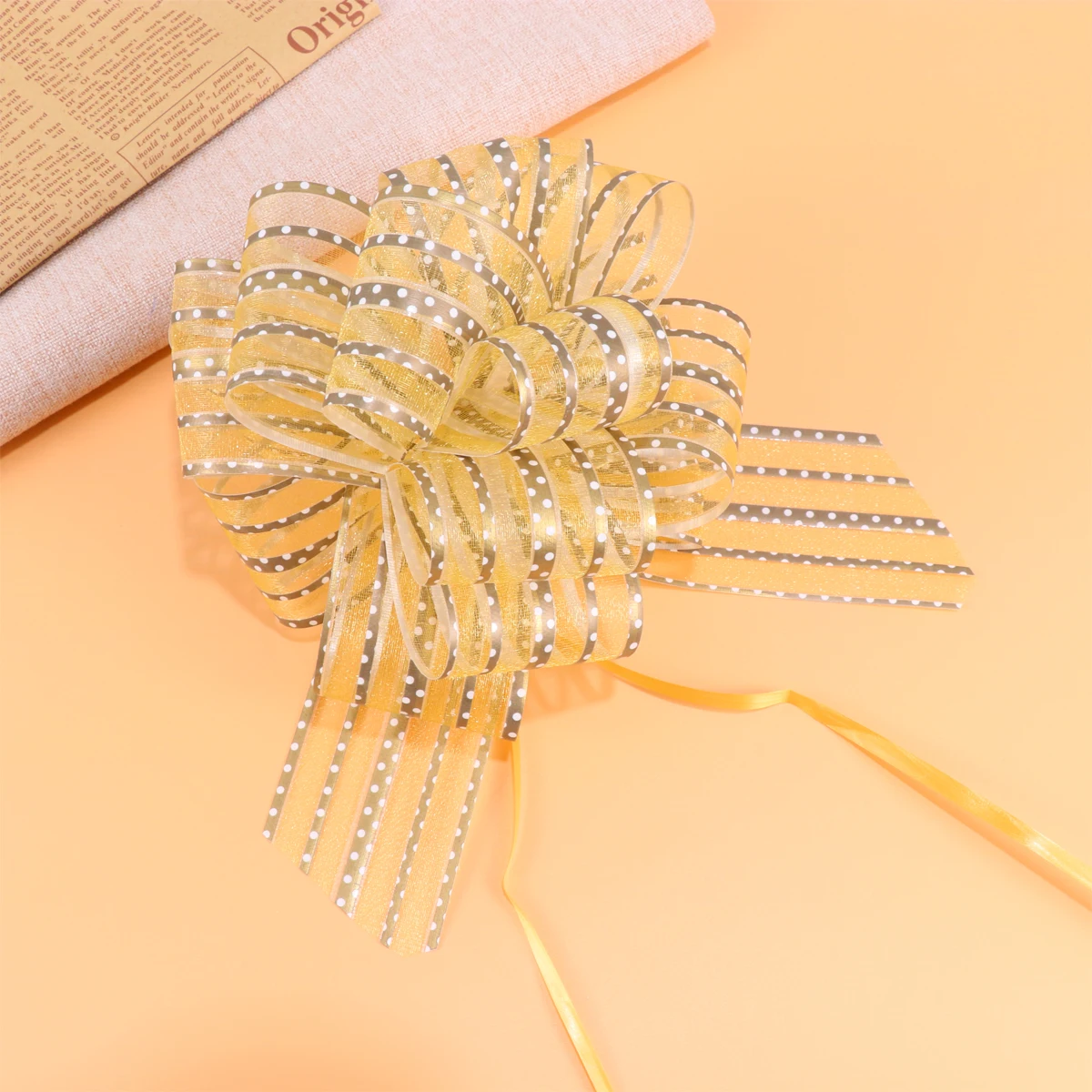 

10 Pcs Yarn Ball Flower Hand-pulled Decoration Gifts Flowers Large Wedding Bows Knot