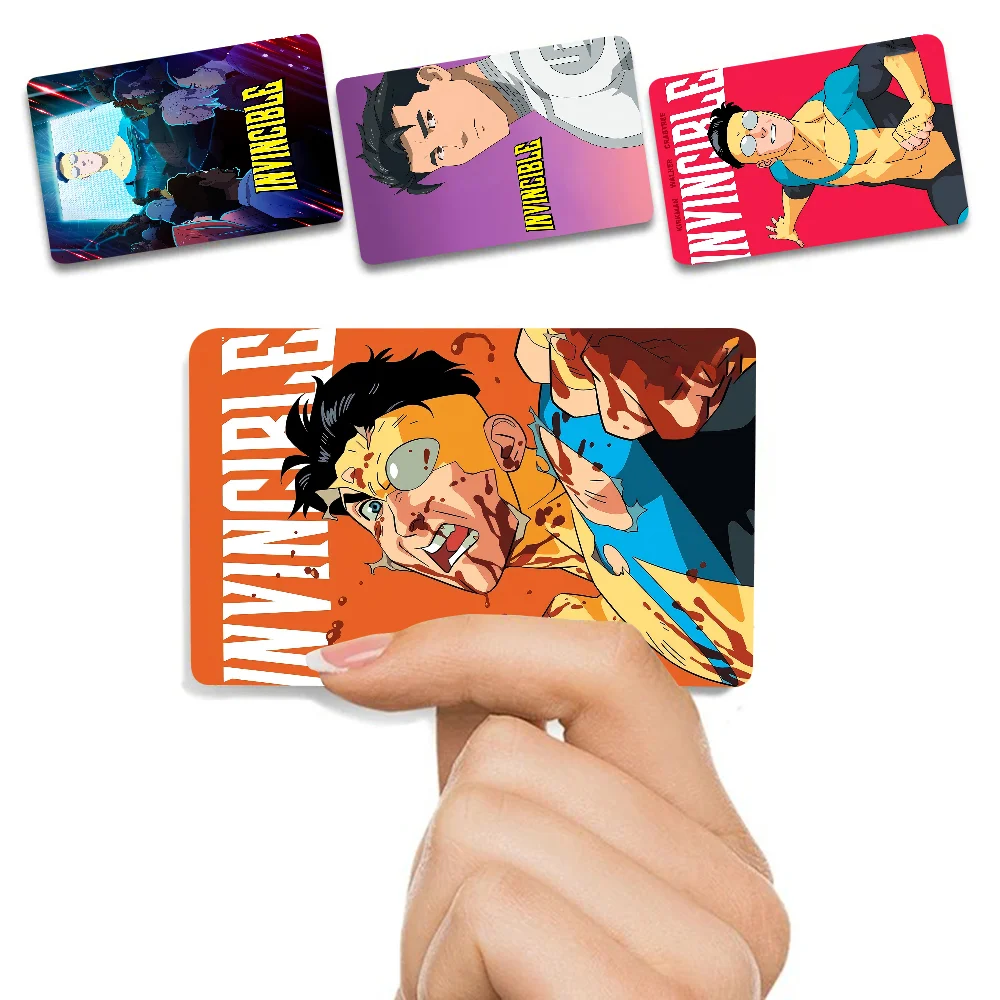 I-Invincible Cartoon Diy Kredit Debit Karte Aufkleber Party Aufkleber Dekoration Wasserdicht Kleine Chip Karte Haut Aufkleber