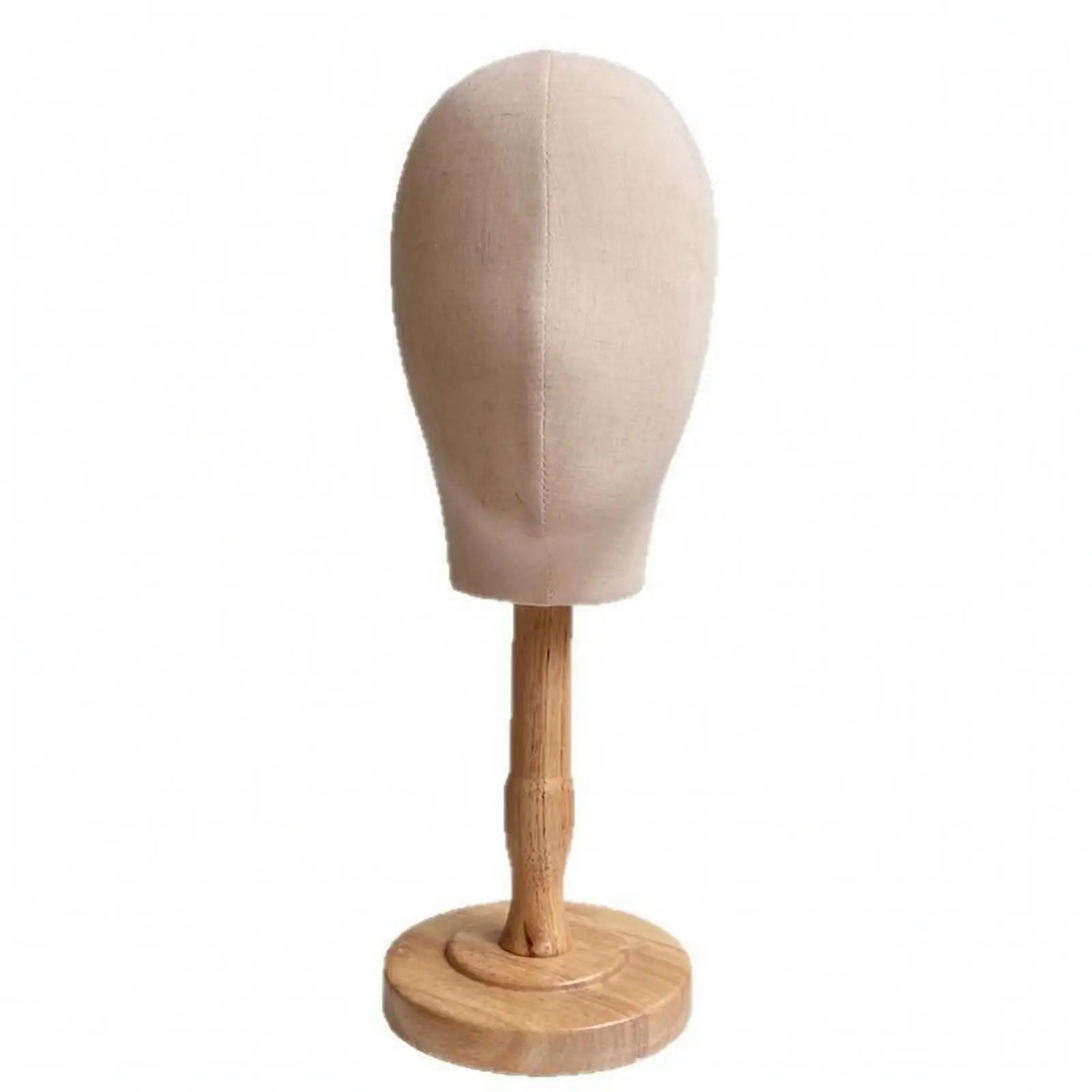 Hat Display Head Smooth Linen-Covered Hat Stand Lightweight