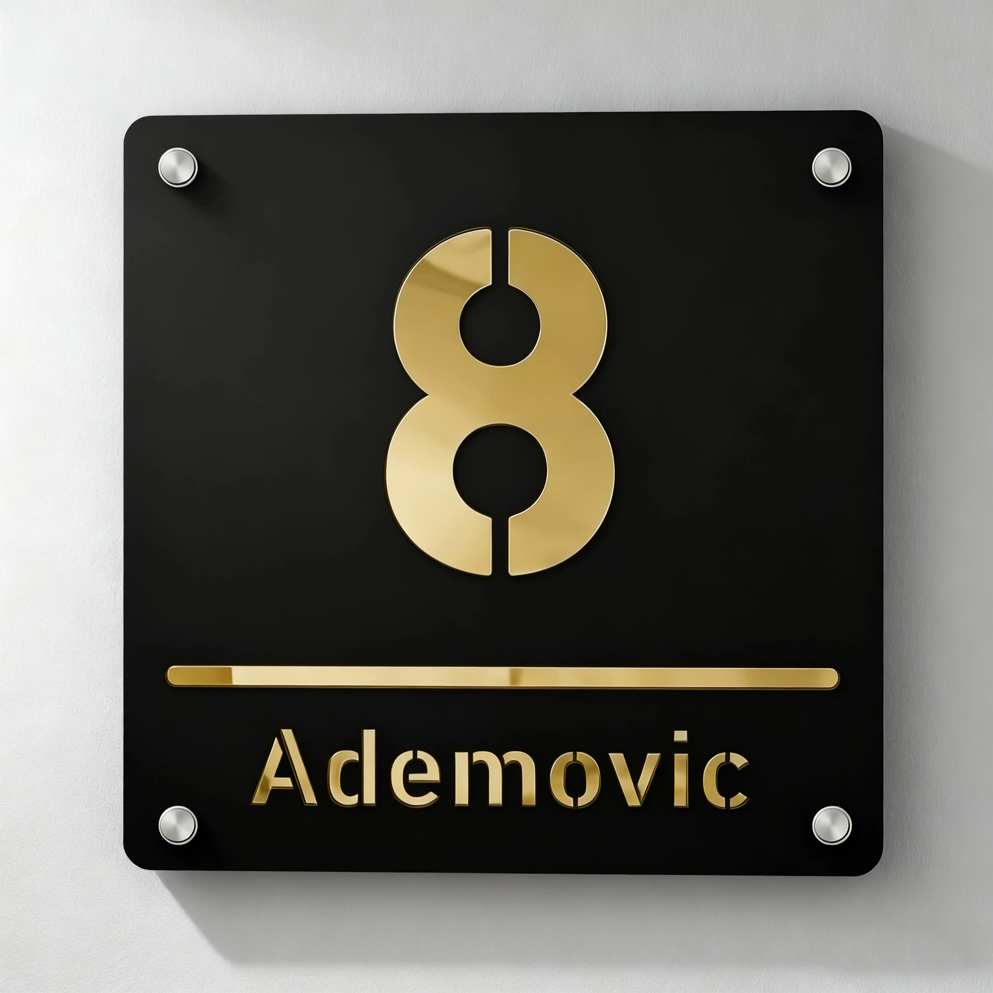 

Personalized House Sign 3D Acrylic House Number Outdooor Custom Door Sign Family Address Sign acrylic plate for House Number