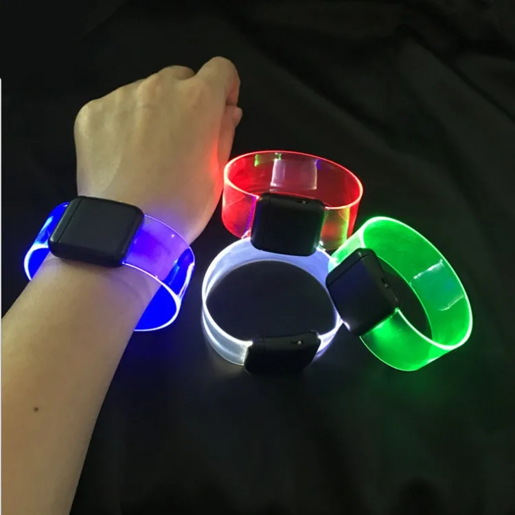 LED Battery Light-emitting Bracelet Running Armband Flashing Safety Light Band Entertainment party Luminous Cheering Props