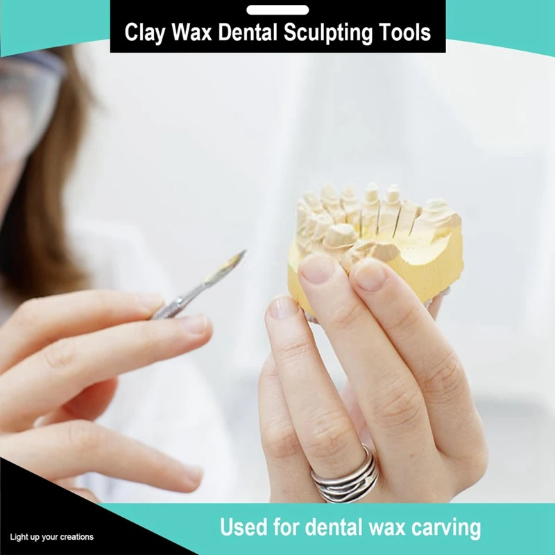 ABNO-12-Piece Stainless Steel Wax Carving Tools Set, Waxing Instruments, Dual-Ended Sculpting Tools