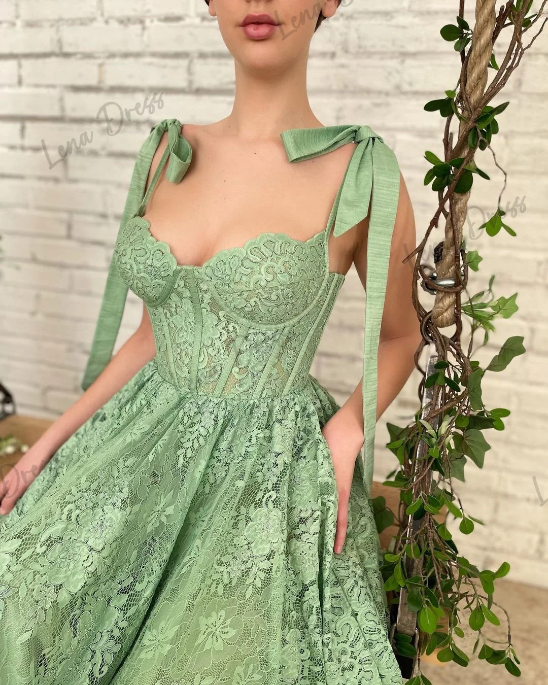 Lena - Luxury Short Evening Dress Elegant Bridal Dress Ball Dress Women's Formal Cocktail Party Dress