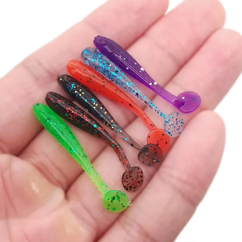 10pcs Silicone Soft Lures Piece Artificial Tackle Bait 3.5cm 0.35g Goods For Fishing Sea Fishing Rockfishing Swimbait Wobblers